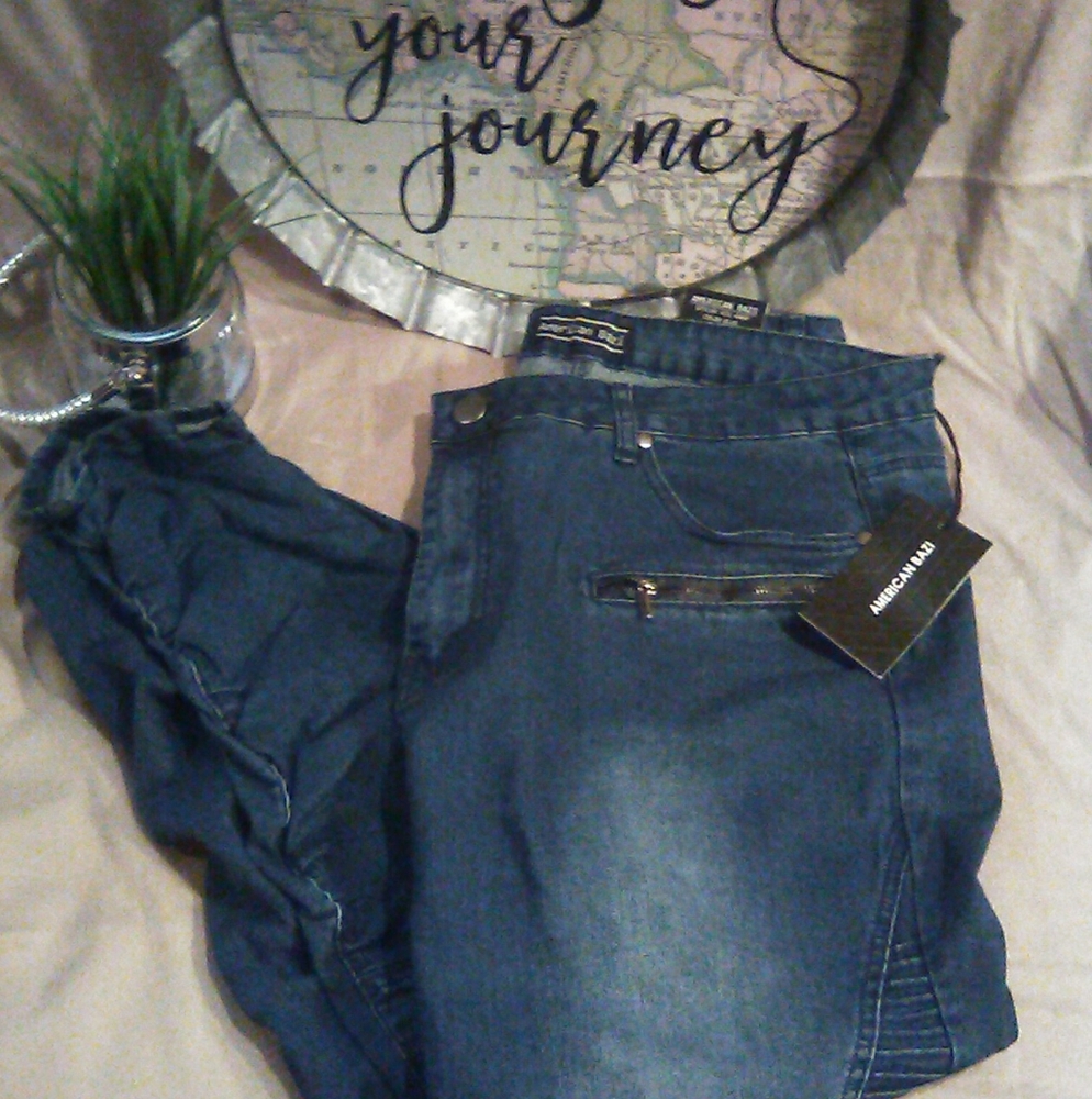 Brand new American bazi denim motor pants